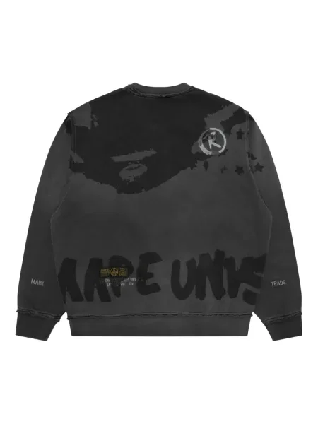 Hanorac crewneck Aape By A Bathing Ape negru