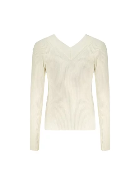 Lekki jeansy Guess z długim rękawem eleganckie białe