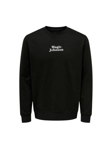 Bluza nierozpinana Only & Sons z okrągłym dekoltem czarna