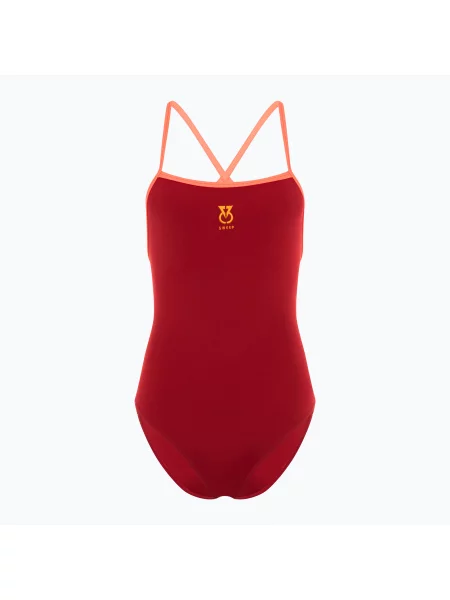 Дамски бански костюм от една част SWEEP Classic Ruby burgundy винено червено