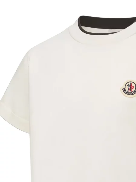 Koszulka dziecięca Moncler Enfant biała