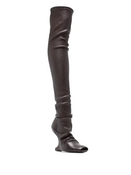 Kozačky Rick Owens Lilies hnědé