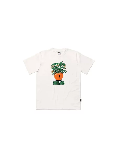 The Dudes Face Planter Seasonal T-Shirt Mężczyźni Koszulki The Dudes Krem Size: XL zielona