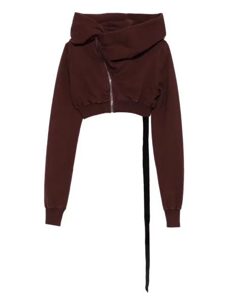Levágott cipzáras melegítő felső Rick Owens Drkshdw piros