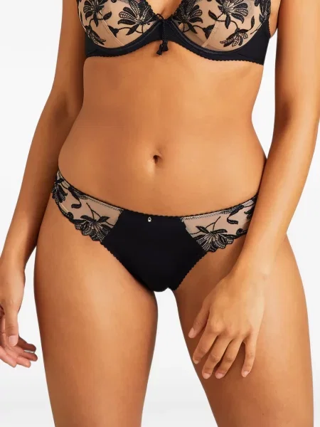 Chiloți briefs Aubade cu model floral negru