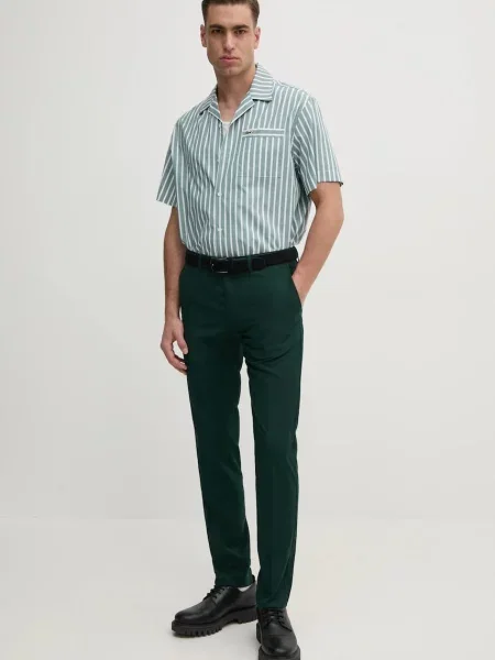 Штани Sisley облягаюче зелений