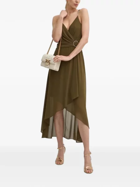 Rochie midi Morgan asimetrică verde