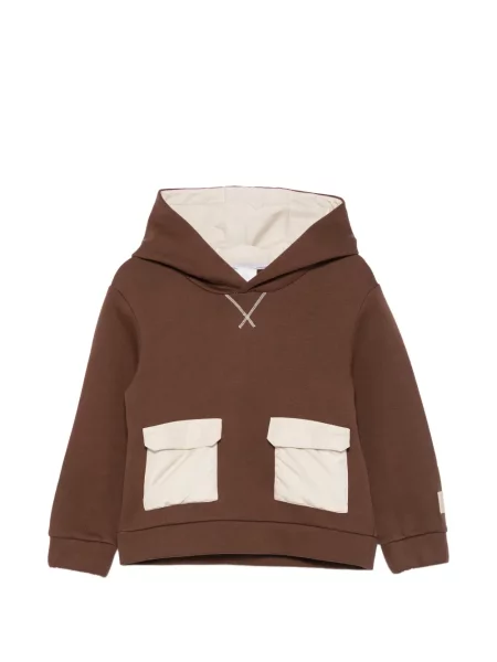 Bluza z kapturem dziecięca Eleventy brązowa