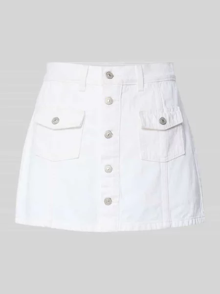 Wąska spódnica jeansowa z czystej bawełny Levi's niebieska