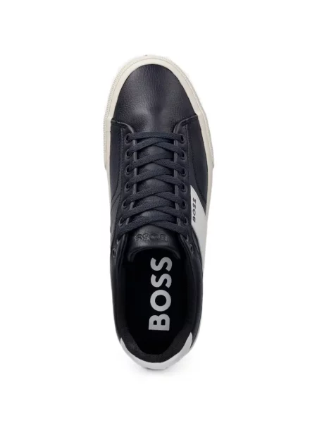 Sneakerși Boss cu imagine albastru
