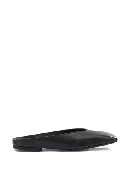 Papuci tip mules Rick Owens fără toc negru
