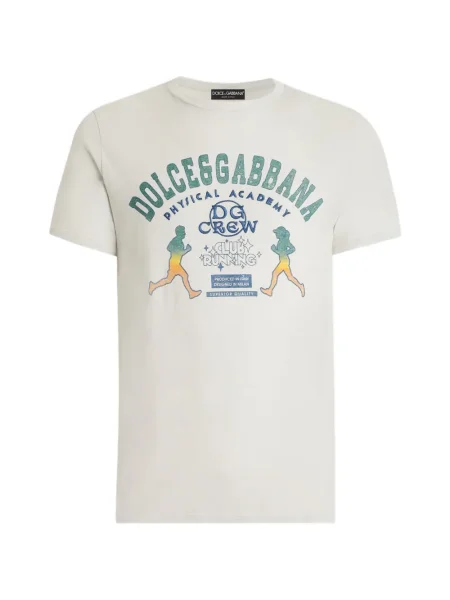 Grafic tricou Dolce & Gabbana cu decolteu rotund