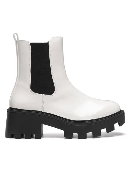Botine DeeZee alb