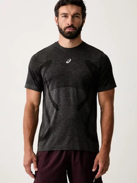 Asics tricou de antrenament pentru bărbați ROAD SEAMLESS SS TOP negru