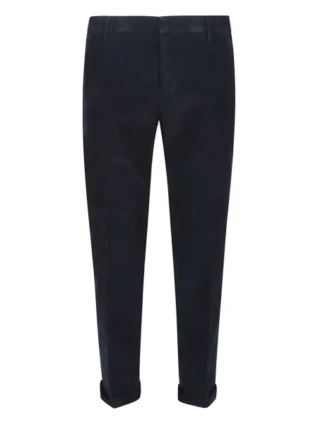 Pantaloni Dondup de catifea cord albastru