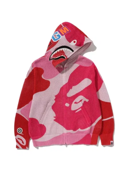 Hanorac cu glugă A Bathing Ape® roz