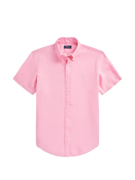 Tricou polo Polo Ralph Lauren cu autograf cu 5 buzunare în carouri gri