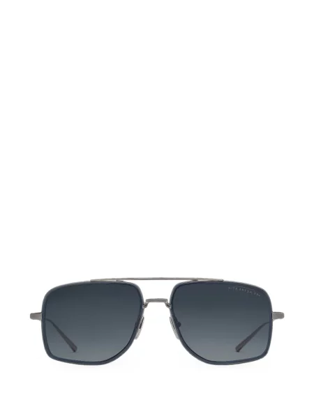 Ochelari de soare Dita Eyewear cu imprimeu geometric albastru