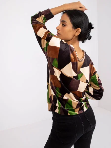 Bluza Fashionhunters smeđa