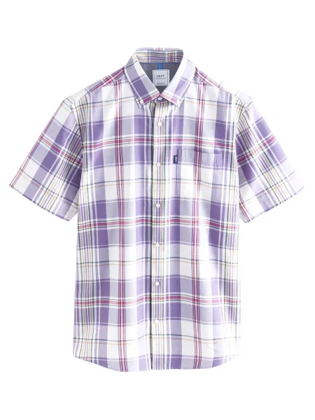 Next Košile / tmavě / offwhite fialová