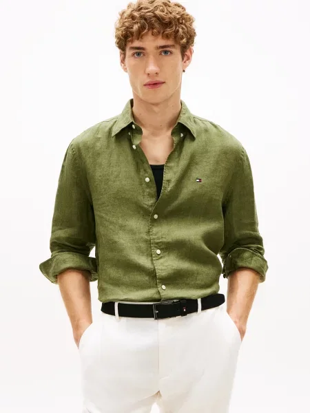 TOMMY HILFIGER Košeľa olivová