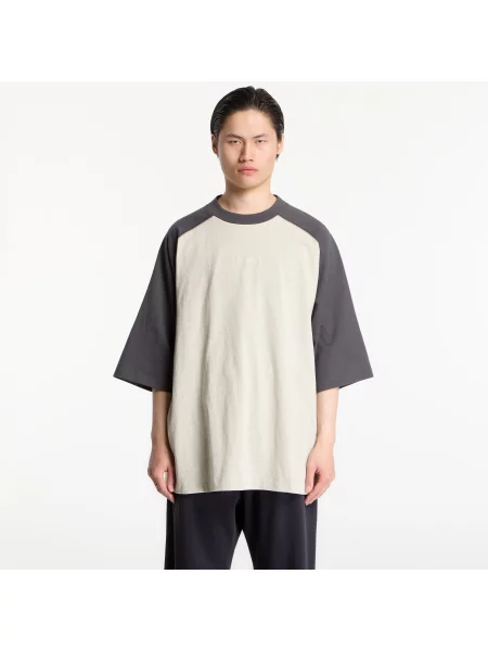 Tricou Fear of God Essentials Signature Baseball Tee Heather Stone/ Iron Grey S gri