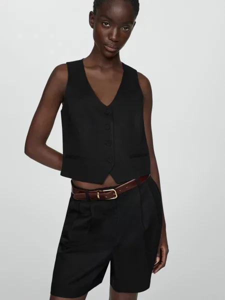 MANGO Жилет чорний