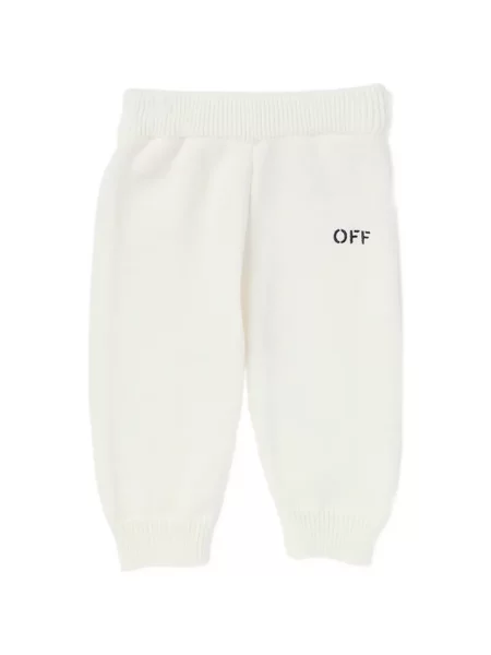Dětské kalhoty Off-white bílé