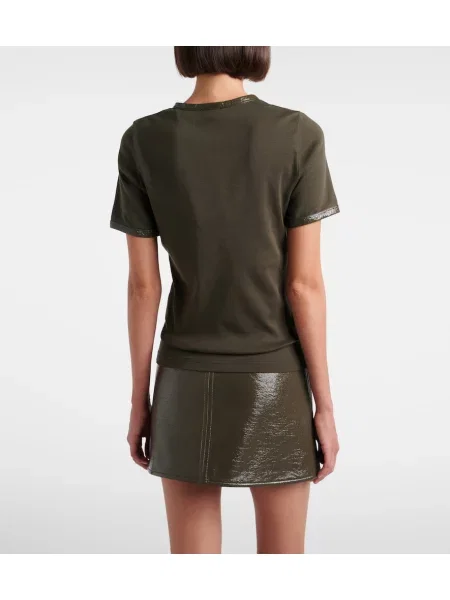 Tricou Courreges cu autograf verde