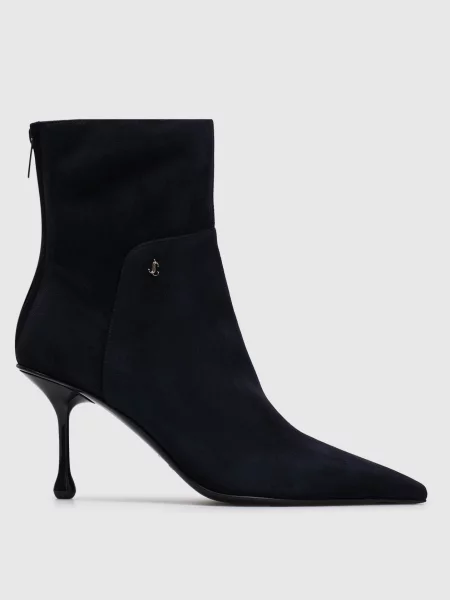 Замшевые ботильоны Jimmy Choo синие