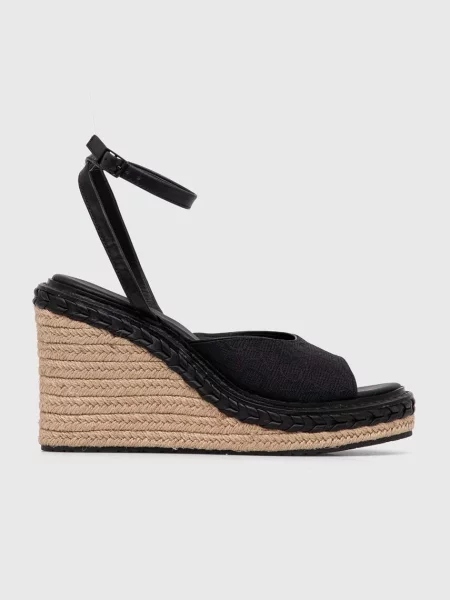 Сандали Calvin Klein WEDGE SANDAL 70 MONOCQ черно