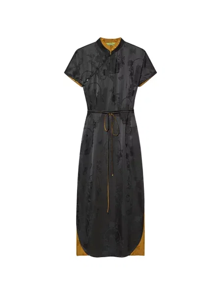 Rochie Shanghai Tang de mătase negru