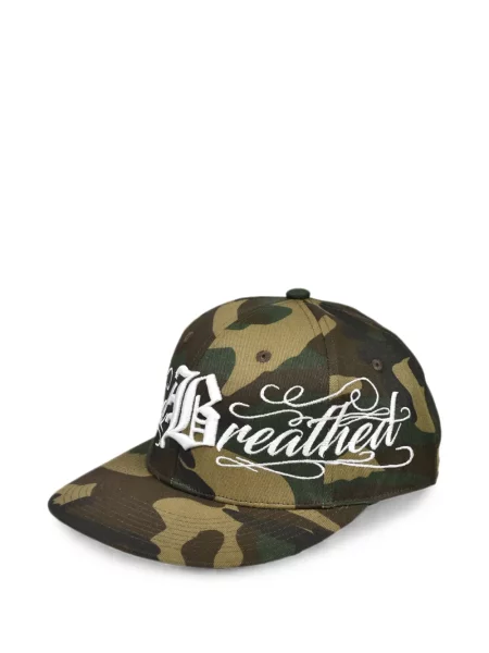 Șapcă Breath cu broderie cu model camuflaj verde