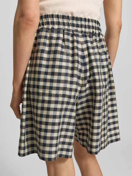 Bermudy o kroju regular fit z mieszanki bawełny model ASTRALE' Weekend Max Mara czarne