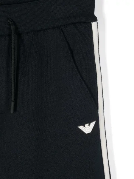 Spodnie dziecięce Emporio Armani niebieskie