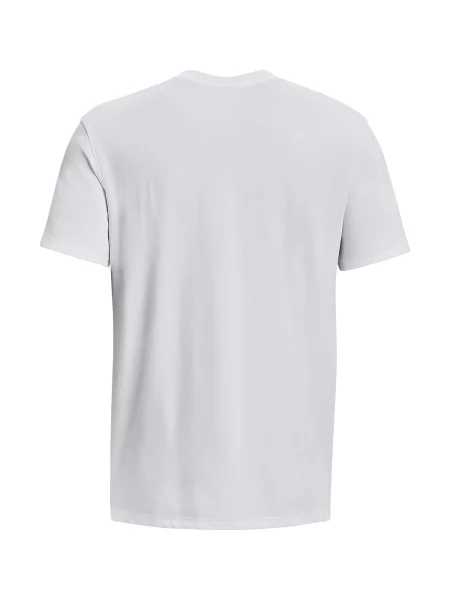 Pánske tričko Under Armour Logo Emb Heavyweight white/black biela