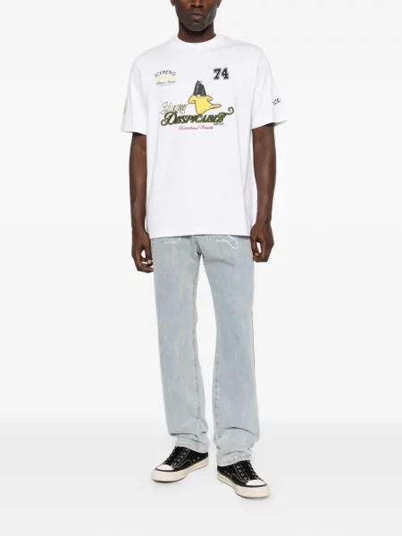 Tricou Iceberg cu imagine alb