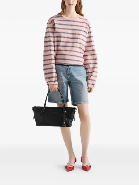 Geantă shopper Prada din piele negru