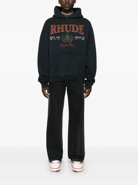 Суичър с качулка Rhude черно