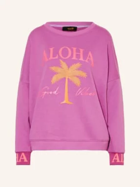 Miss Goodlife Bluza lila pomarańczowa