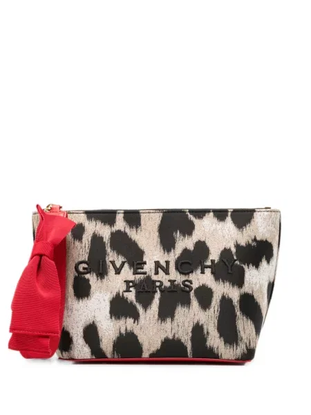 Geantă plic Givenchy cu imagine cu model leopard