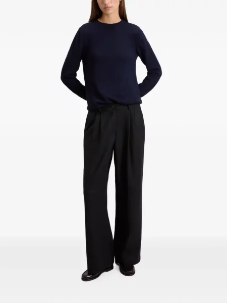 Pantaloni Woolrich de flanelă negru