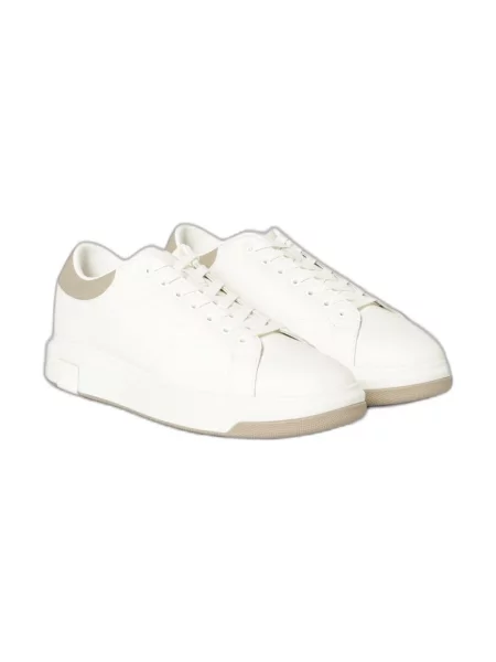 Sneakersy Armani Exchange skórzane białe