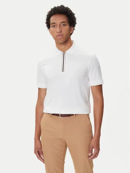 BOSS Polo marškinėliai H-Paras 65 balta