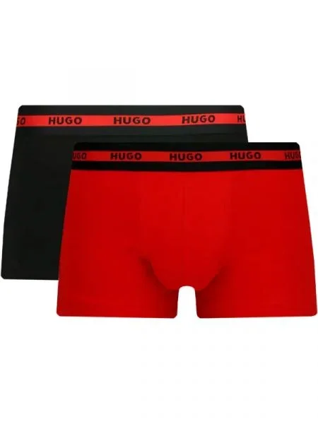 Hugo Bodywear Chiloți boxer TRUNK TWIN PACK negru