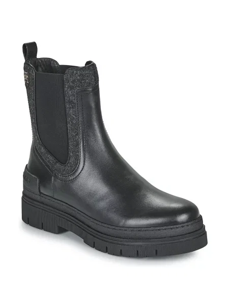 Plstěné chelsea boots Tommy Hilfiger černé