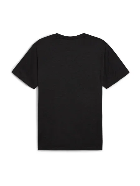PUMA Tricou funcțional TAD ESSENTIALS HEATHER negru amestecat alb