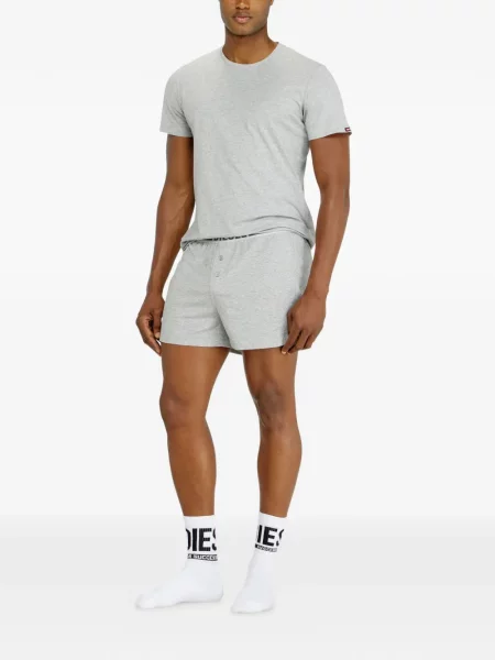 Scurt tricou Diesel gri