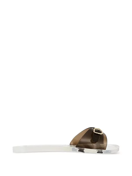 Papuci Ancient Greek Sandals cu cataramă alb