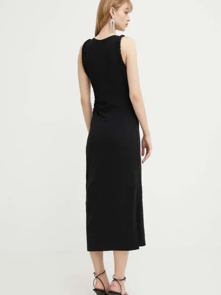 IRO rochie maxi mulata negru